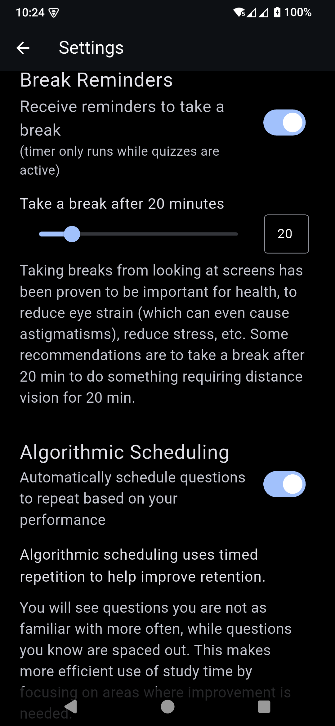 NationWise: France settings screen.